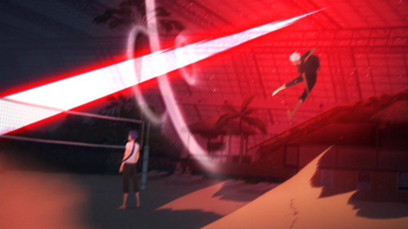 Oddly, the best episode has almost no cooking in it. Saber and Archer’s turbocharged volleyball match is hilarious (with a hapless and repeatedly injured Shirou stuck in the middle)
